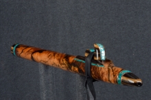 Mun Ebony Burl Native American Flute, Minor, Low E-4, #S5A (2)